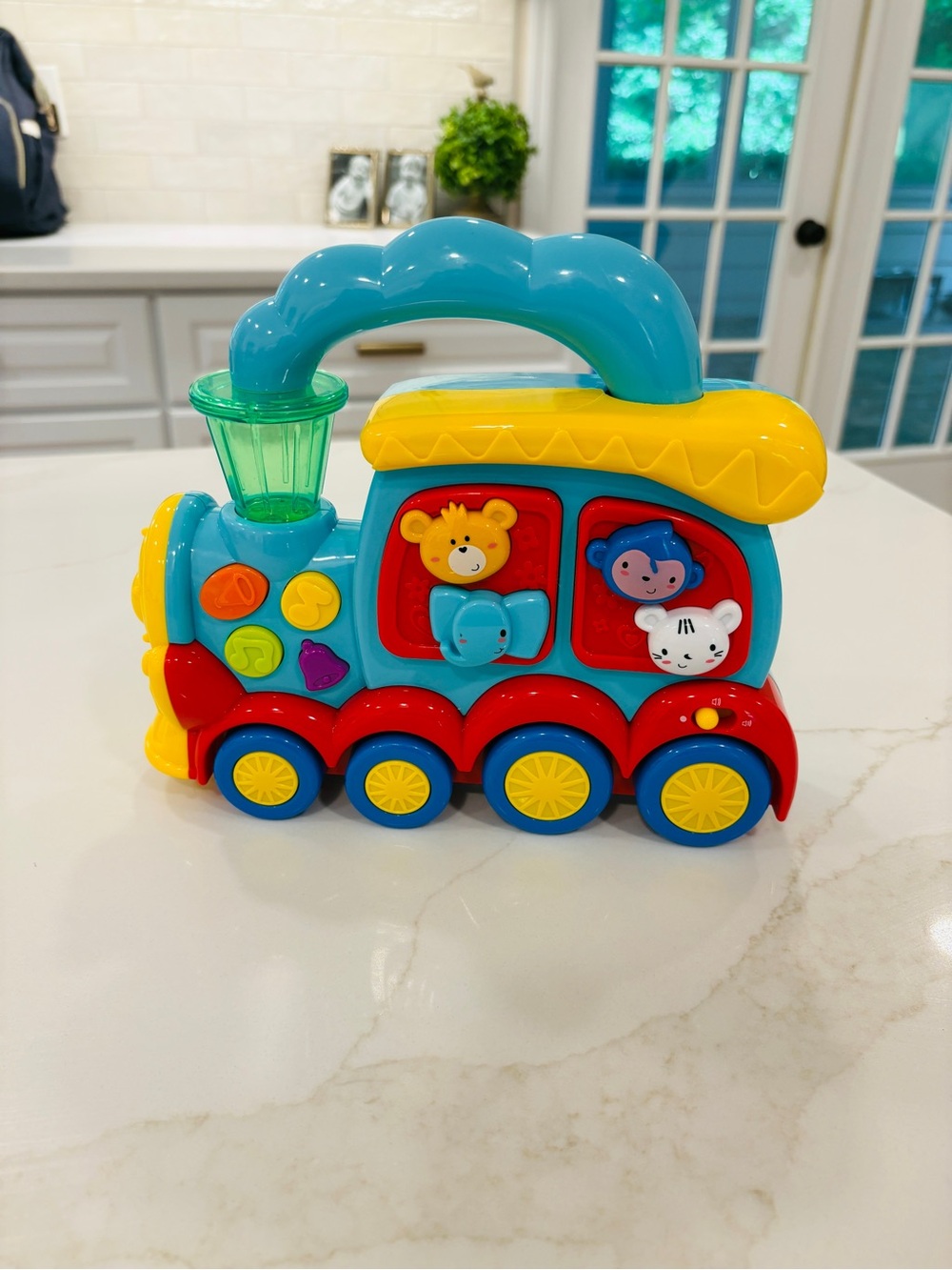 Colorful Musical Baby Train Toy with Handle